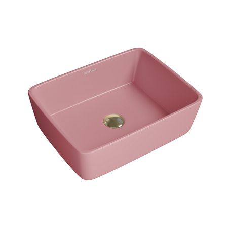 Раковина накладная (48х37) Grossman Color GR-3016PIM, розовый